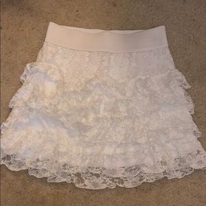 White Lace Skirt